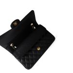 Black Caviar Quilted Classic Flap Medium Gold Hardware - Image 14