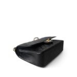 Black Caviar Quilted Classic Flap Medium Gold Hardware - Image 11