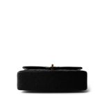 Black Caviar Quilted Classic Flap Medium Gold Hardware - Image 2