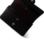 Black Caviar Quilted Classic Flap Medium Gold Hardware - Image 11