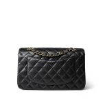 Black Caviar Quilted Classic Flap Small Gold Hardware - Image 9
