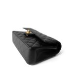 Black Caviar Quilted Classic Flap Small Gold Hardware - Image 2
