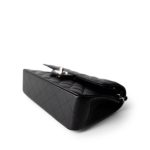 Black Caviar Quilted Classic Flap Small Silver Hardware - Image 7