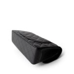 Black Caviar Quilted Classic Flap Small Silver Hardware - Image 9