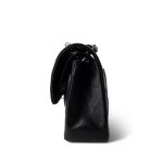 Black Caviar Quilted Classic Flap Small Silver Hardware - Image 3