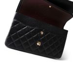 Black Caviar Quilted Jumbo Classic Flap Gold Hardware - Image 6