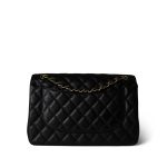 Black Caviar Quilted Jumbo Classic Flap Gold Hardware - Image 2