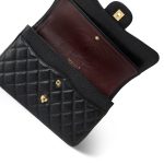 Black Caviar Quilted Jumbo Classic Flap Gold Hardware - Image 12
