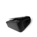 Black Caviar Quilted Jumbo Classic Flap Silver Hardware - Image 7