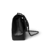 Black Caviar Quilted Jumbo Classic Flap Silver Hardware - Image 2