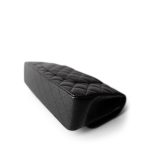 Black Caviar Quilted Medium Classic Flap Silver Hardware - Image 10