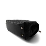 Black Caviar Quilted Mini Coco Handle Light Gold Hardware - Image 6