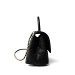 Black Caviar Quilted Mini Coco Handle Light Gold Hardware - Image 4