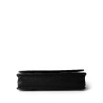 Black Caviar Quilted Wallet on Chain Silver Hardware - Image 6