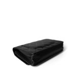 Black Caviar Quilted Wallet on Chain Silver Hardware - Image 10
