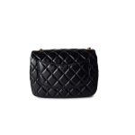 Black Coco De Toi Heart Chain Small Square Flap Bag Antique Gold Hardware - Image 10