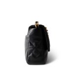 Black Lambskin Quilted 19 Flap Medium/Large Mixed Hardware - Image 5