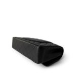 Black Lambskin Quilted Classic Flap Medium Gold Hardware - Image 3