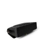 Black Lambskin Quilted Classic Flap Medium Gold Hardware - Image 7