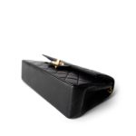 Black Lambskin Quilted Classic Flap Small Gold Hardware - Image 10