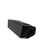 Black Lambskin Quilted Mini Rectangular Flap Light Gold Hardware - Image 15