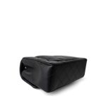 Black Lambskin Quilted Mini Rectangular Flap Light Gold Hardware - Image 10