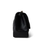 Black Lambskin Quilted Mini Square Flap Light Gold Hardware - Image 12