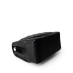 Black Lambskin Quilted Mini Square Flap Light Gold Hardware - Image 10