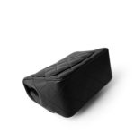 Black Lambskin Quilted Mini Square Flap Silver Hardware - Image 9