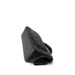 Black Lambskin Quilted Mini Top Handle Antique Gold Hardware - Image 8