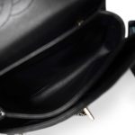Black Lambskin Quilted Trendy CC Small Light Gold Hardware - Image 16