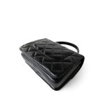 Black Lambskin Quilted Trendy CC Small Light Gold Hardware - Image 6