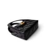 Black Shiny Aged Calfskin Nano Kelly Mini Shopper - Image 3