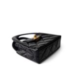 Black Shiny Aged Calfskin Nano Kelly Mini Shopper - Image 4