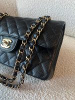 Black Caviar Quilted Classic Double Flap Small Gold Hardware - Image 2