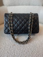 Black Caviar Quilted Classic Double Flap Small Gold Hardware - Image 3