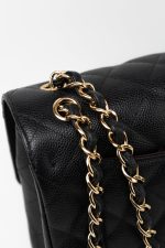 Black Caviar Quilted Jumbo Classic Flap GHW - Image 4