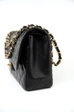 Black Caviar Quilted Jumbo Classic Flap Gold Hardware - Image 7