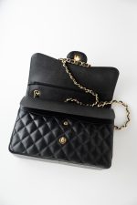Black Caviar Quilted Jumbo Classic Flap Gold Hardware - Image 18