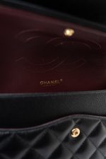 Black Caviar Quilted Jumbo Classic Flap Gold Hardware - Image 19
