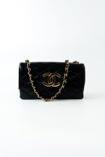 Chanel Vintage Black Lambskin Quilted Beak Tip Single Flap Bag - Image 10