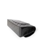 Vintage Black Lambskin Quilted Classic Flap Medium Gold Hardware - Image 3