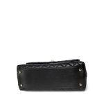 Black Caviar Quilted Coco Handle Medium Light Gold Hardware - Image 3