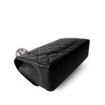 Black Jumbo Caviar Quilted Classic Double Flap SHW - Image 8