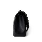 Black Jumbo Caviar Quilted Classic Double Flap SHW - Image 6