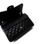 Black Jumbo Caviar Quilted Classic Double Flap SHW - Image 14