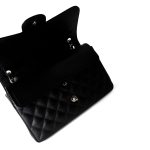 Black Jumbo Caviar Quilted Classic Double Flap SHW - Image 7