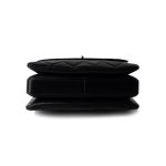 21S Black Lambskin Quilted Small Trendy CC Light Gold Hardware - Image 9