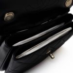 Black Lambskin Quilted Trendy CC Small Light Gold Hardware - Image 17