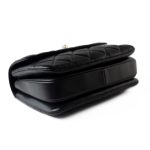 Black Lambskin Quilted Trendy CC Small Light Gold Hardware - Image 18
